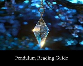 Pendulum Reading Guide PDF, Spirituality and Divination Guide, Spiritual Meditation Guides, DIY Pendulum Readings, Digital Download