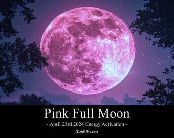 Rituale energetico di attivazione della luna piena rosa, potere curativo naturale della luna rosa, manifestazione di benedizioni, magia Wicca lunare, stregoneria