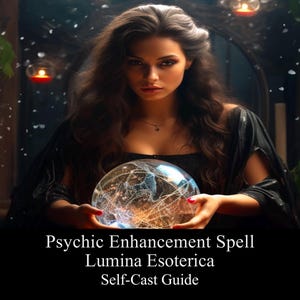 Enhance Psychic Ability Spell Guide PDF, Powerful Witchcraft Guides, Psychic Guidance and Influence Spells, DIY Digital Download