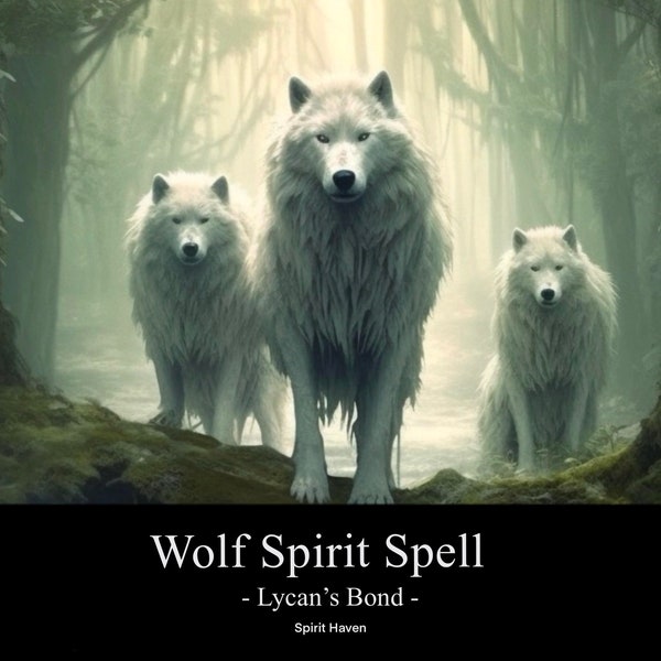 Wolf Spirit Spell PDF, Connect to Wolves, Real Witchcraft Animal Spells, Wicca Spell for Protection and Wisdom, Digital Download