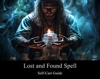 Lost and Found Spell Guide PDF, Locator Spells, Witchcraft, Wicca Ritual Guides, Find Missing Items, DIY Digital Download