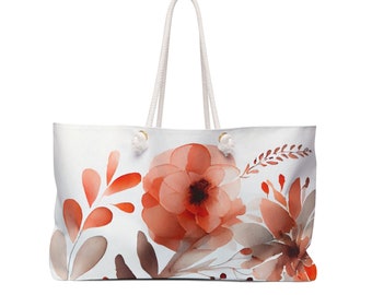 Floral Weekender Tasche | Stilvolles Design mit großer Kapazität | Ideales Geschenk für Muttertag und Reisende