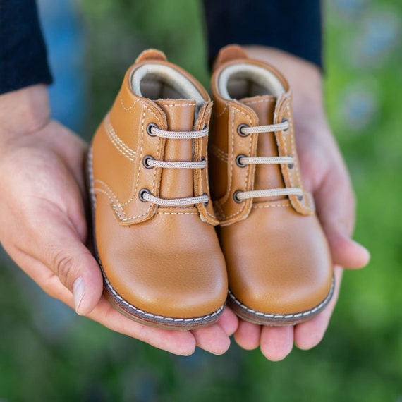 Baby Toddler Infant Leather Boots First Walker Shoes With Ankle