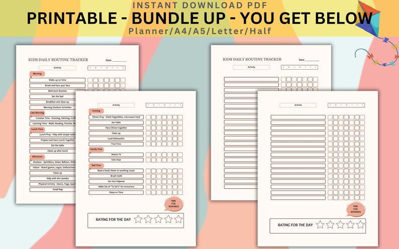 Summer Checklist Routine Guide for Kids, Encouraging Engagement ...