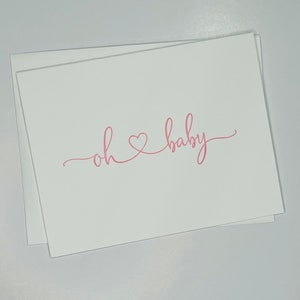 Carte de voeux typographique - Oh Baby