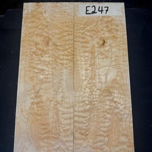 Carve-Top Guitar Body Blank – Bookmatched Figured Maple  – Luthier Tonewood for Electric Guitar Building