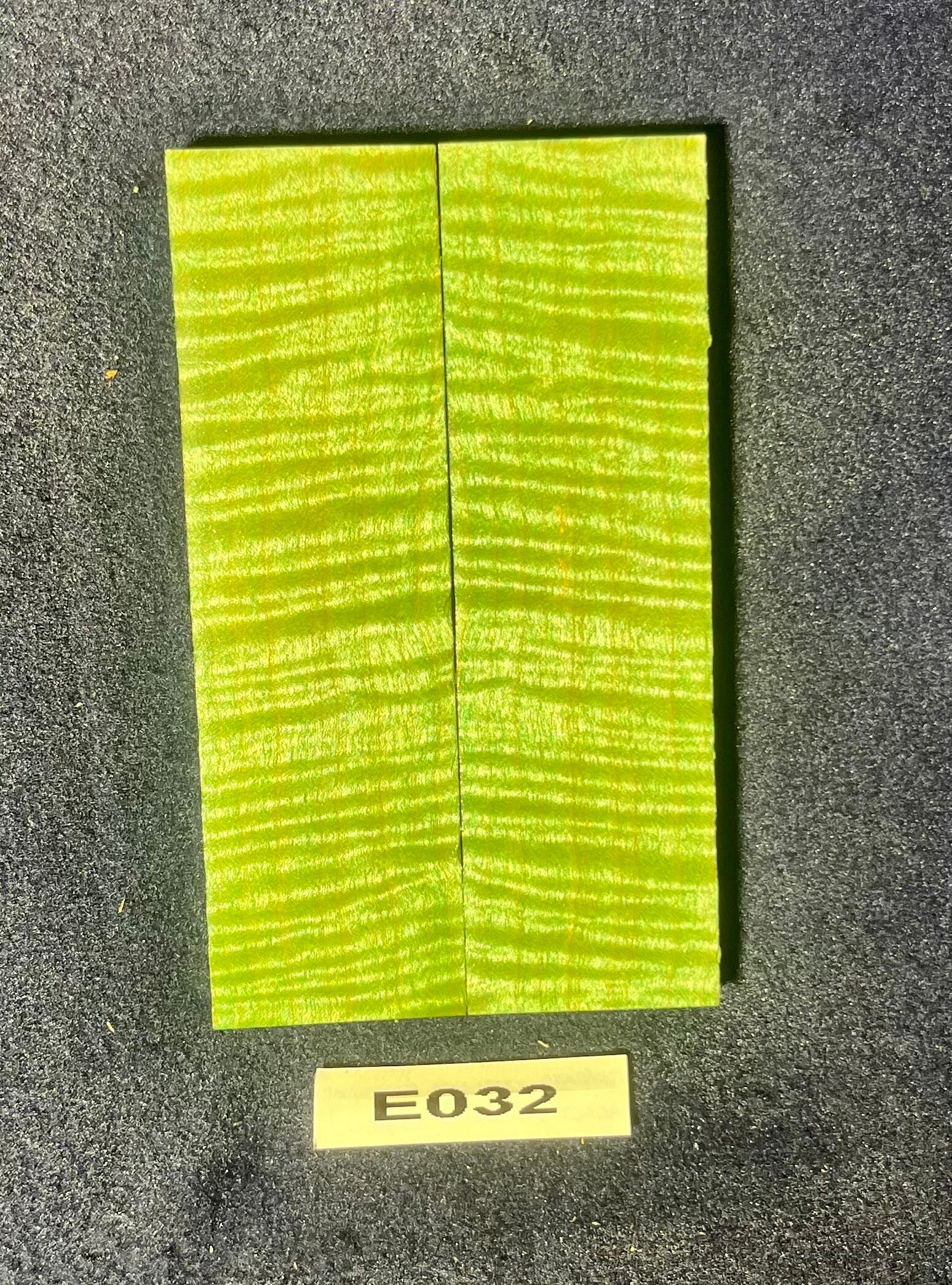 Stabilized Green Maple Knife Scale Etsy