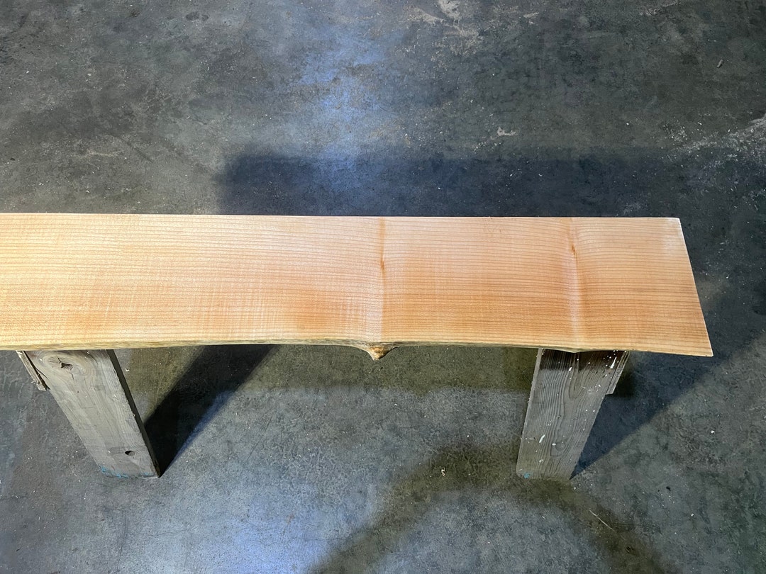 Maple Live Edge Shelf Board Etsy