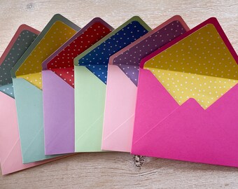 Assorted Mini Envelopes // Set of 6 // Birthday Envelopes // Gift Card Envelopes
