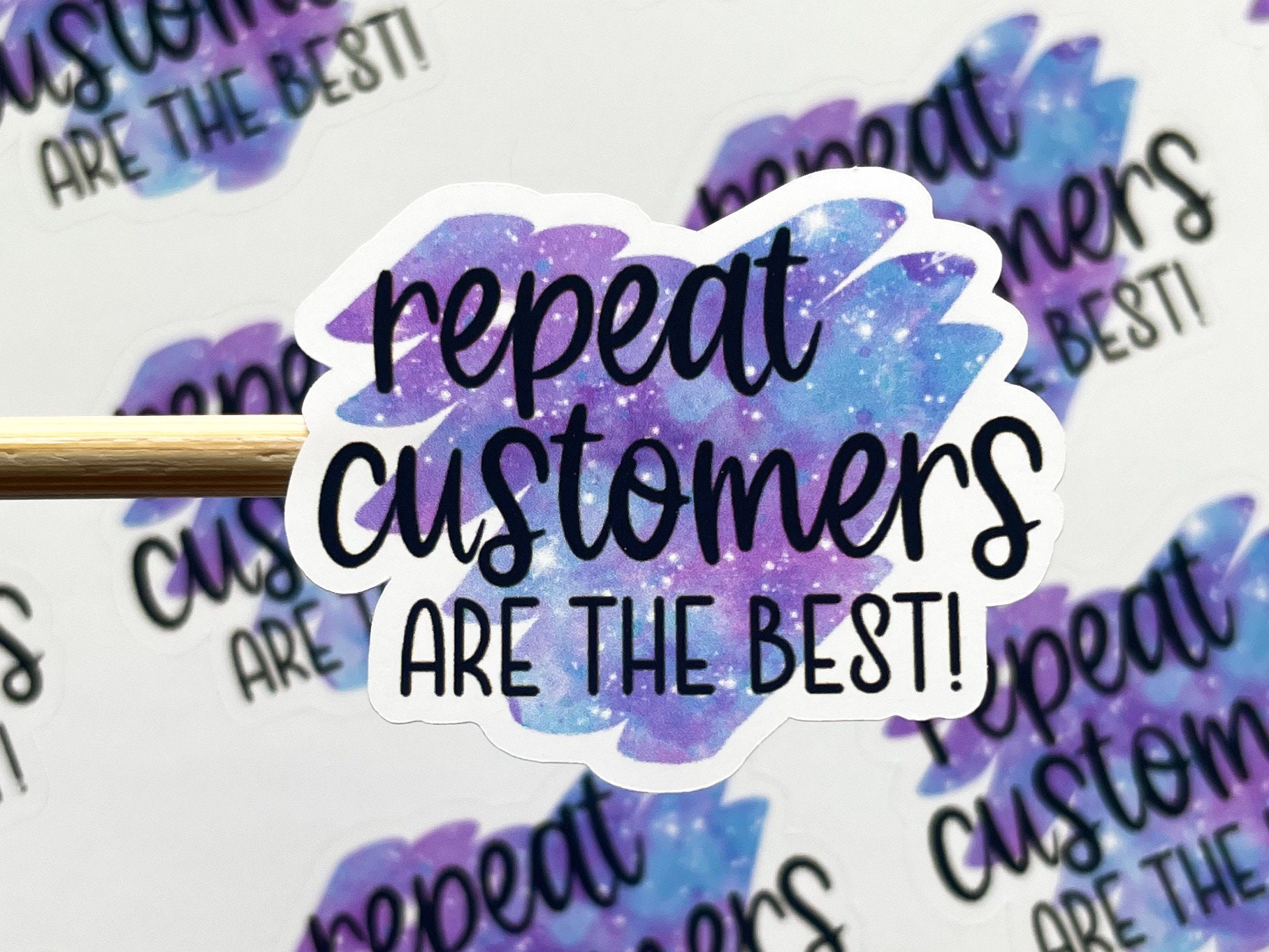 Repeat Customers Are the Best Stickers // 24 Stickers per Sheet ...