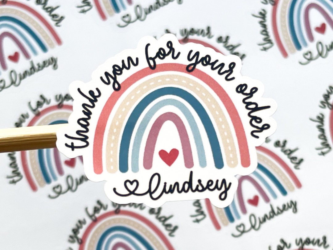 Thank You for Your Order Stickers // 24 Stickers per Sheet // Packaging ...