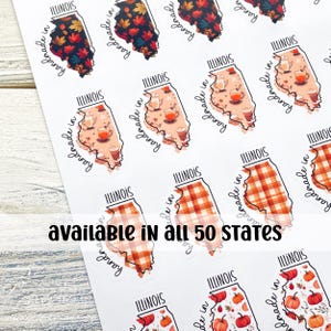 Handmade in Your State Stickers // Fall Stickers // Packaging Stickers