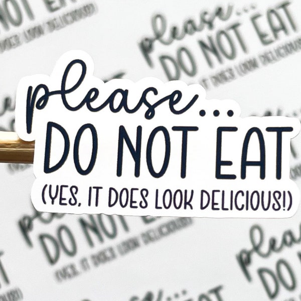 Do Not Eat Stickers // 32 Stickers Per Sheet // Packaging Stickers // Wax Melt Stickers