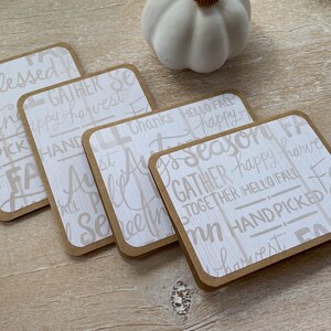 Thanksgiving Mini Cards // Set of 4 // Folded // 3&quot; x 4&quot; Blank Note Cards with Envelopes // Harvest Enclosure Cards