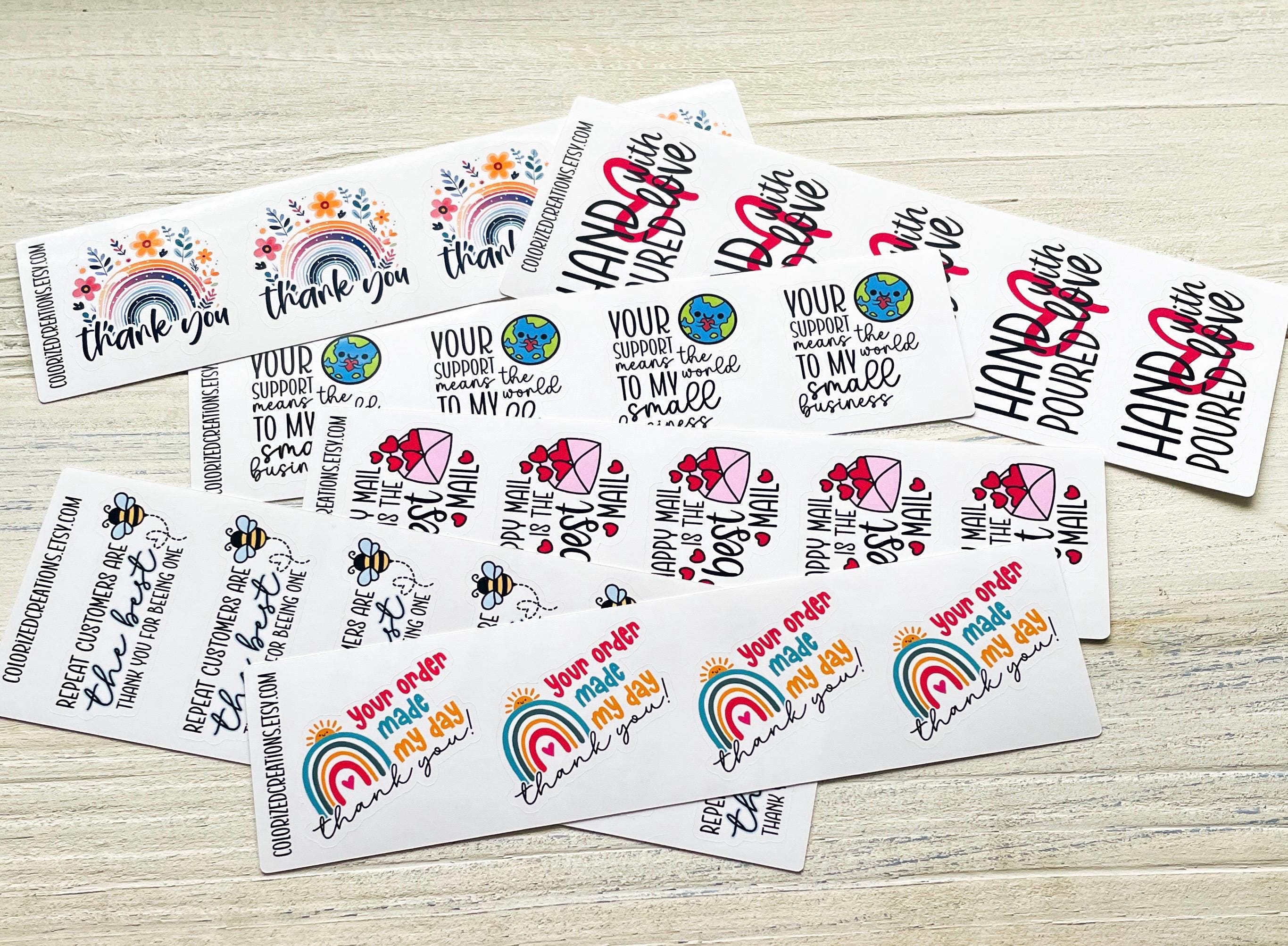 Sticker Sample Pack // 28 Sticker Variety Pack // Thank You Stickers ...