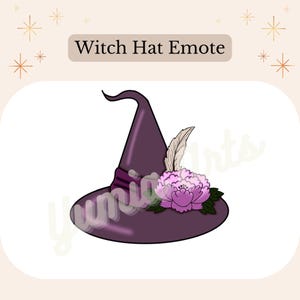 Emote Witch Hat | Halloween | Twitch | Discord | Emoji | Clipart