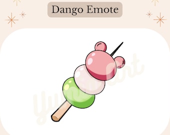 Japanisches Dango-Emote – Twitch Discord – Sub-Abzeichen – Clipart – transparentes PNG – Kawaii-Emoticon