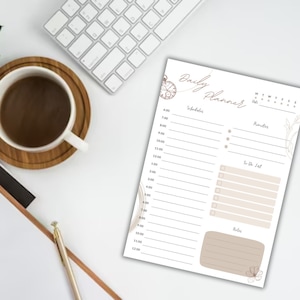 daily planner digital - planificateur journalier - planificateur digital - printable planner - planificateur imprimable