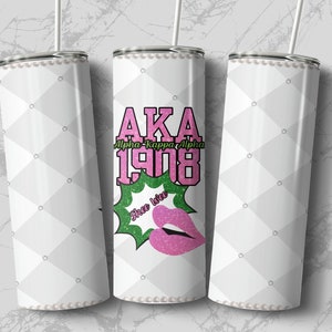 AKA Glitter Tumbler Sublimation Tumbler Wrap PNG Alpha Kappa Alpha Tumbler Wrap Tumbler Wrap for Straight & Tapered Tumbler Designs Template