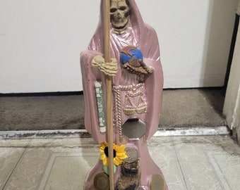 Santa muerte 12 inches pink