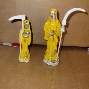Santa muerte 3 inches yellow