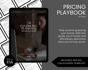 Guía de precios de Social Media Manager / Calculadora de tarifas por hora, precios de paquetes y sistema de ganancias para creativos