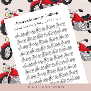 Motorcycle Savings Challenge Sheet