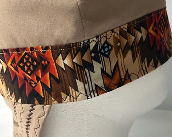 Beige  w/ aztek band/welding cap