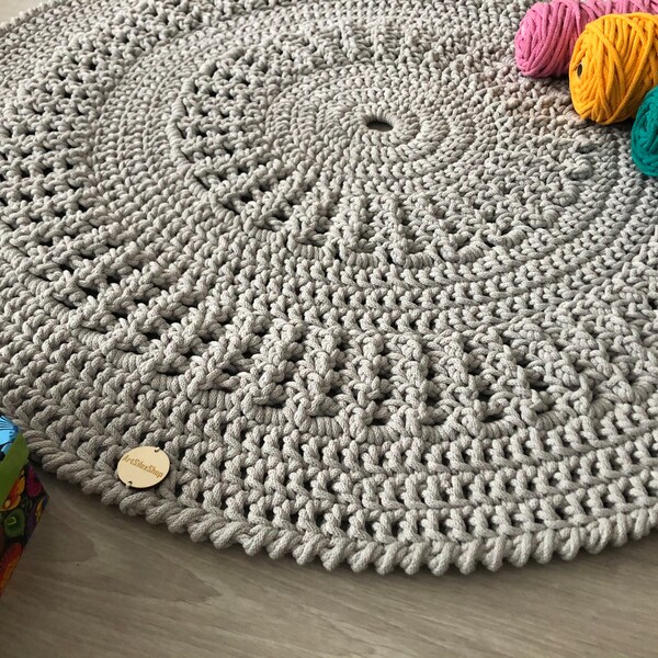 Cotton Crochet Rug - Etsy