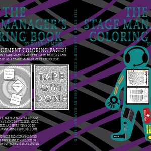 Stage Manager&#39;s Coloring Book, Stage Manager, Coloring book, Coloring Pages, PRINTABLE Coloring Pages, Printable, Theatre Designs