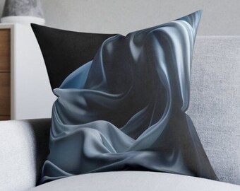 Luxurious Comfort: Faux Suede Decorative Pillow | Alluring Ethereal Elegance Abstract Art | Practical and Chic Bedroom Throw Couch Accent