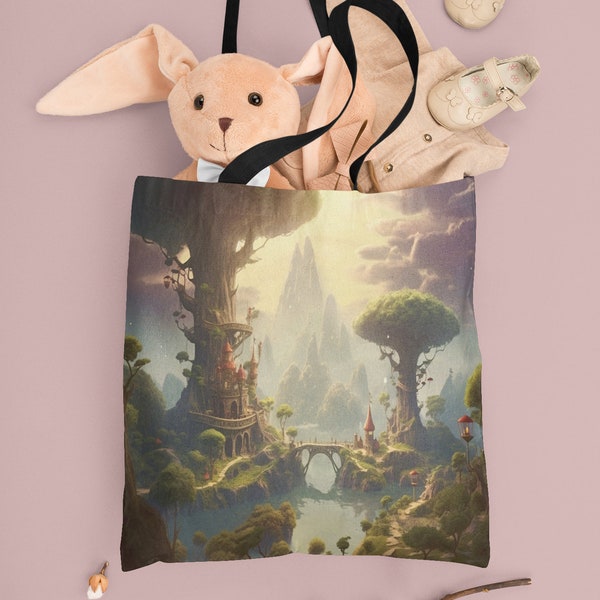 Unleash Your Imagination: Whimsical Wonder Tote Bag | Playful Fantasy Fashion Accessory | Spacious and Durable Overnight Carryall Day Bag