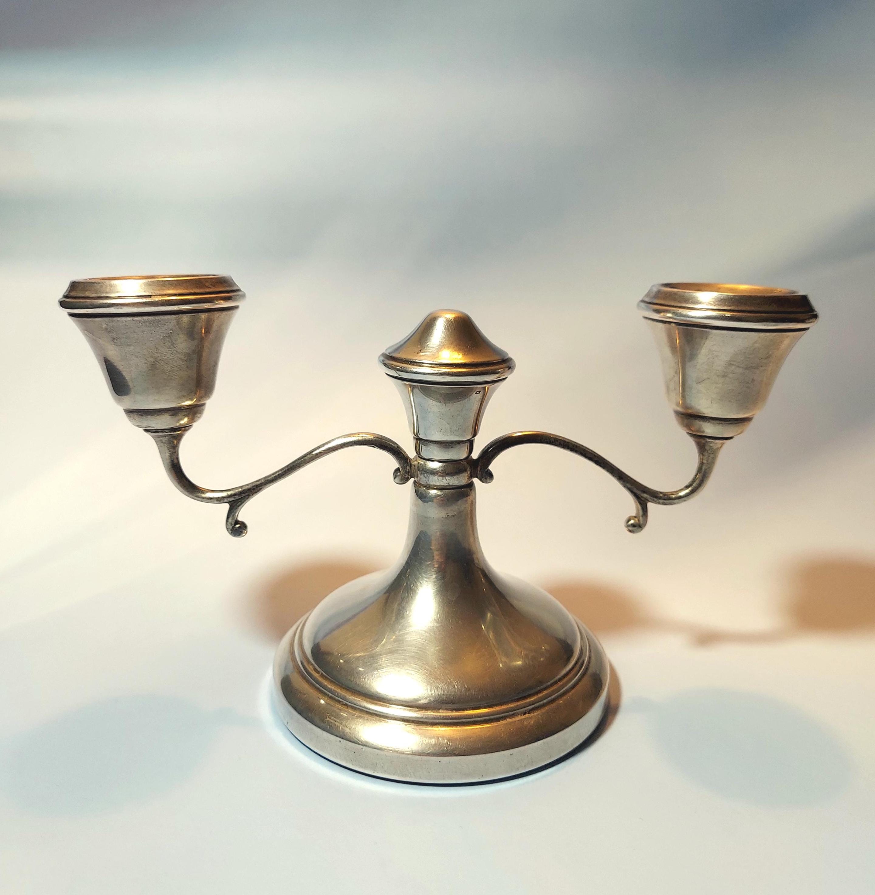 Sterling Weighted Candelabra Holder - Etsy