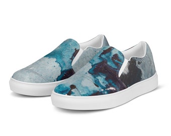 Women’s slip-on canvas colorful abstract art shoes sneakers