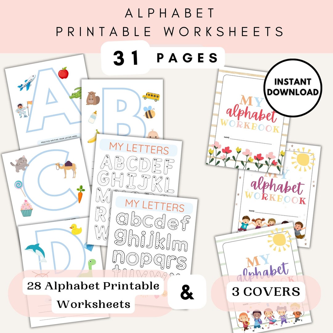 alphabet-printable-worksheets-letter-tracing-preschool-morning-menu-printable-handwriting-practice-sheets-letter-of-the-week-etsy