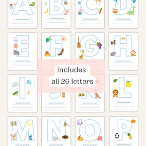 Alphabet Printable Worksheets Letter Tracing, Preschool Morning Menu Printable, Preschool Worksheets, Handwriting practice sheets image 2