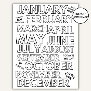 2026 Coloring Habit Tracker Printable, 2025 Daily Workout Tracker, Wellness Tracker, Monthly Habit Tracker, Goal Tracker