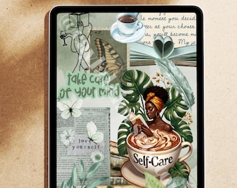 Self Care Kindle Insert: Bookish Kindle Stickers