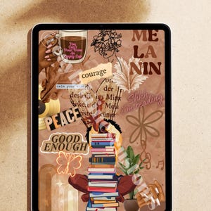Stacked Books Kindle Insert: Bookish Kindle Stickers
