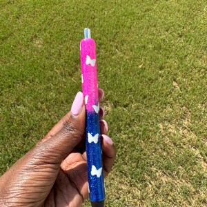 Ombré Butterflies 2 Glitter Pen | Gel Pen | Retractable Pen