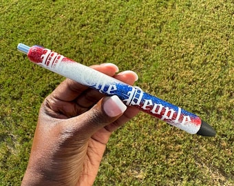 We The People Glitter Gel Pen: Refillable Papermate Inkjoy