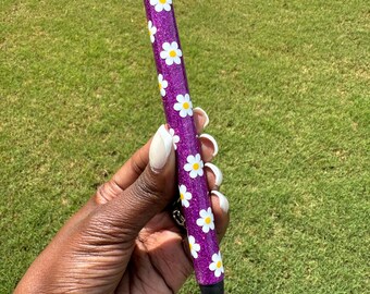 Daisies Glitter Gel Pen: Refillable Papermate Inkjoy