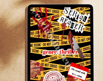 Bookish Kindle Insert: Serial Reader Design, Clear Case Accessory