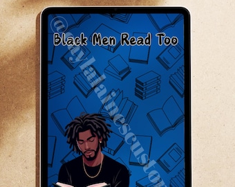 Black Men Read Too Kindle Insert: Bookish Kindle Stickers