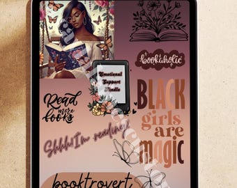 Black Girl Magic Kindle Insert: Bookish Kindle Stickers