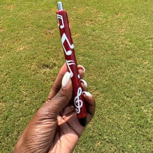 Music Notes Glitter Pen | Gel Pen | Refillable Pen