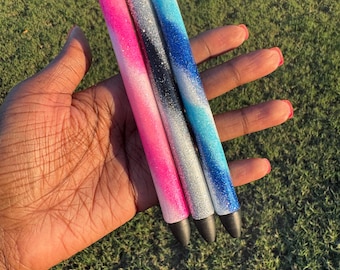 Handmade Swirl Glitter Gel Pen: Refillable Inkjoy 0.7mm