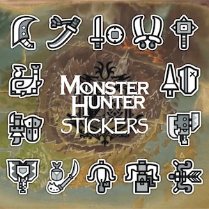 Stickers armes Monster Hunter World