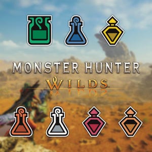 Stickers potion Monster Hunter Wilds