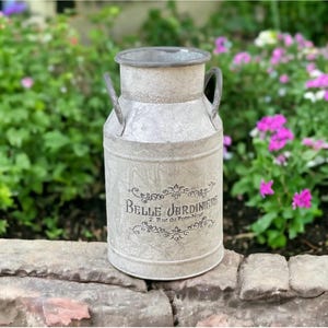 Französischer Antik Shabby Chic Stil Garten Blumeneimer Pflanztopf Outdoor Pot
